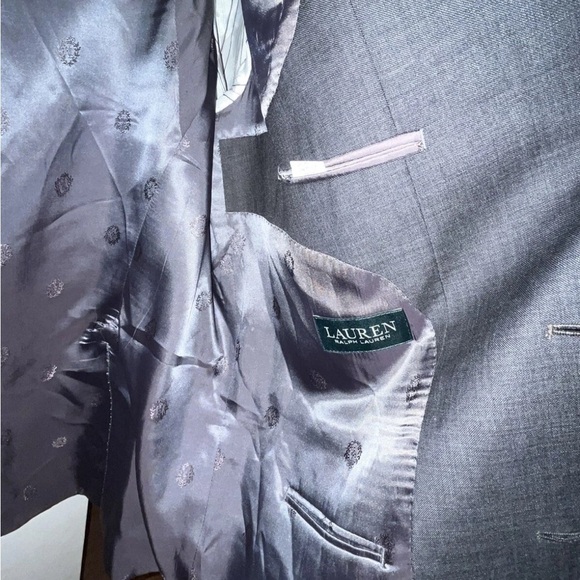 Ralph Lauren gray suit jacket blazer size 36L 100% wool classy - Picture 4 of 5